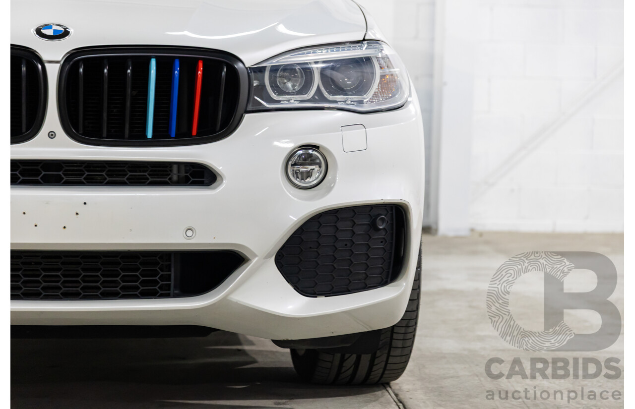 05/2015 BMW X5 xDrive40d M Sport (AWD) F15 MY15 4d Wagon Mineral White Metallic Twin Turbo Diesel 3.0L