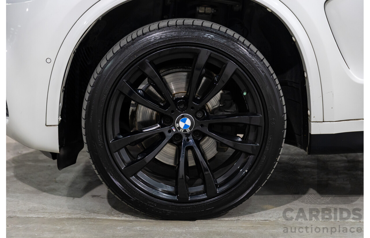05/2015 BMW X5 xDrive40d M Sport (AWD) F15 MY15 4d Wagon Mineral White Metallic Twin Turbo Diesel 3.0L