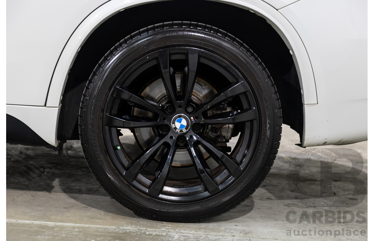05/2015 BMW X5 xDrive40d M Sport (AWD) F15 MY15 4d Wagon Mineral White Metallic Twin Turbo Diesel 3.0L