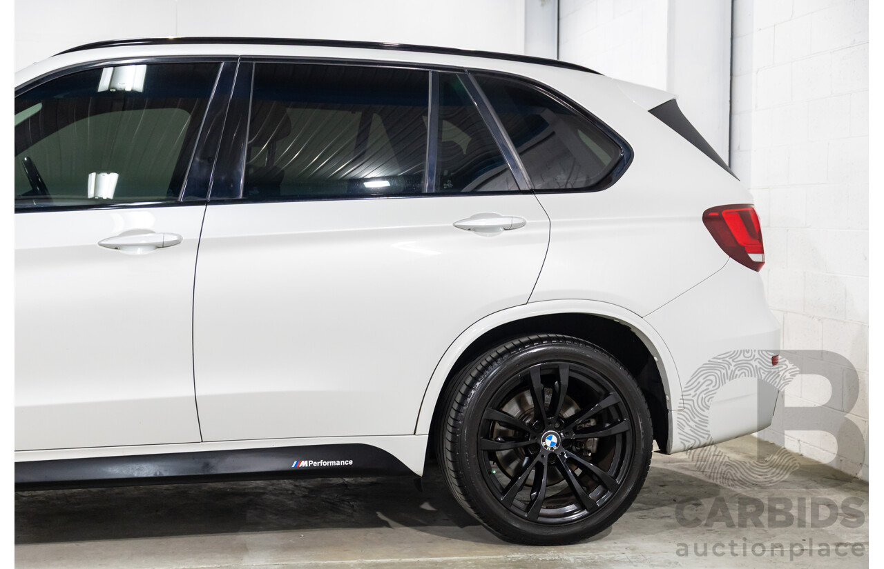 05/2015 BMW X5 xDrive40d M Sport (AWD) F15 MY15 4d Wagon Mineral White Metallic Twin Turbo Diesel 3.0L