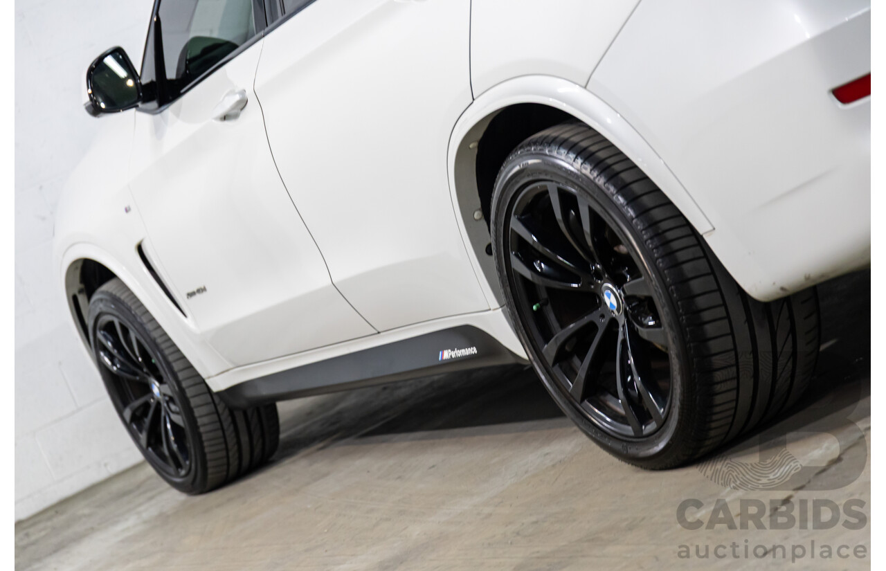 05/2015 BMW X5 xDrive40d M Sport (AWD) F15 MY15 4d Wagon Mineral White Metallic Twin Turbo Diesel 3.0L