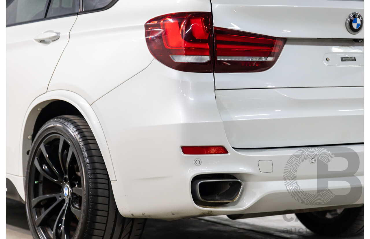 05/2015 BMW X5 xDrive40d M Sport (AWD) F15 MY15 4d Wagon Mineral White Metallic Twin Turbo Diesel 3.0L