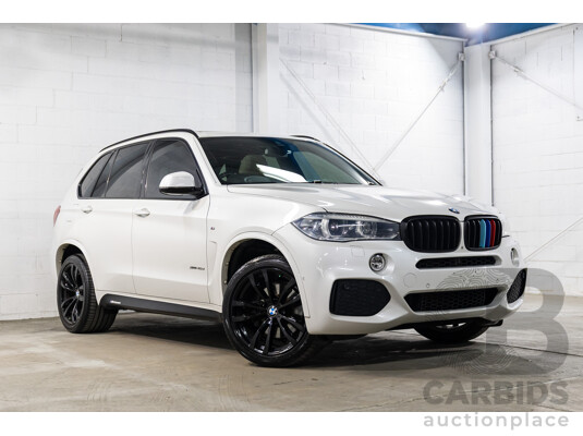 05/2015 BMW X5 xDrive40d M Sport (AWD) F15 MY15 4d Wagon Mineral White Metallic Twin Turbo Diesel 3.0L
