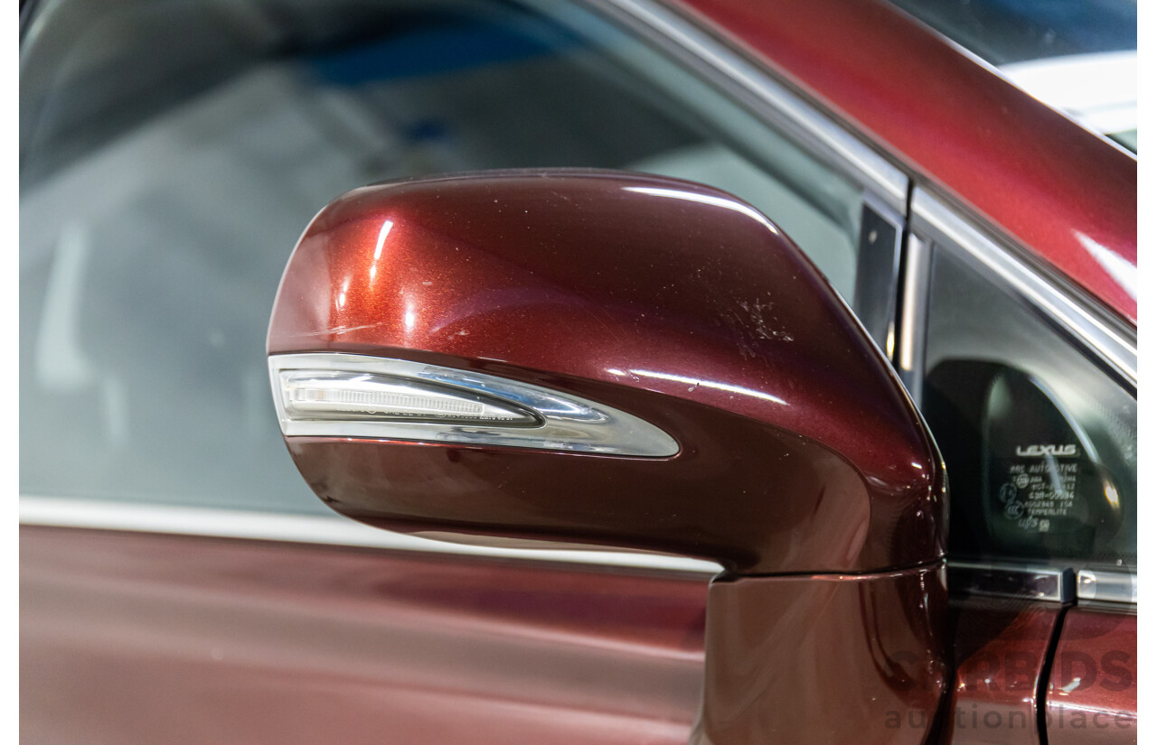 1/2014 Lexus RX350 F-Sport GGL15R MY12 4d Wagon Fire Agate Red Pearl V6 3.5L