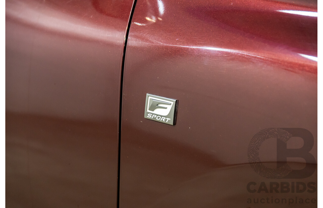 1/2014 Lexus RX350 F-Sport GGL15R MY12 4d Wagon Fire Agate Red Pearl V6 3.5L