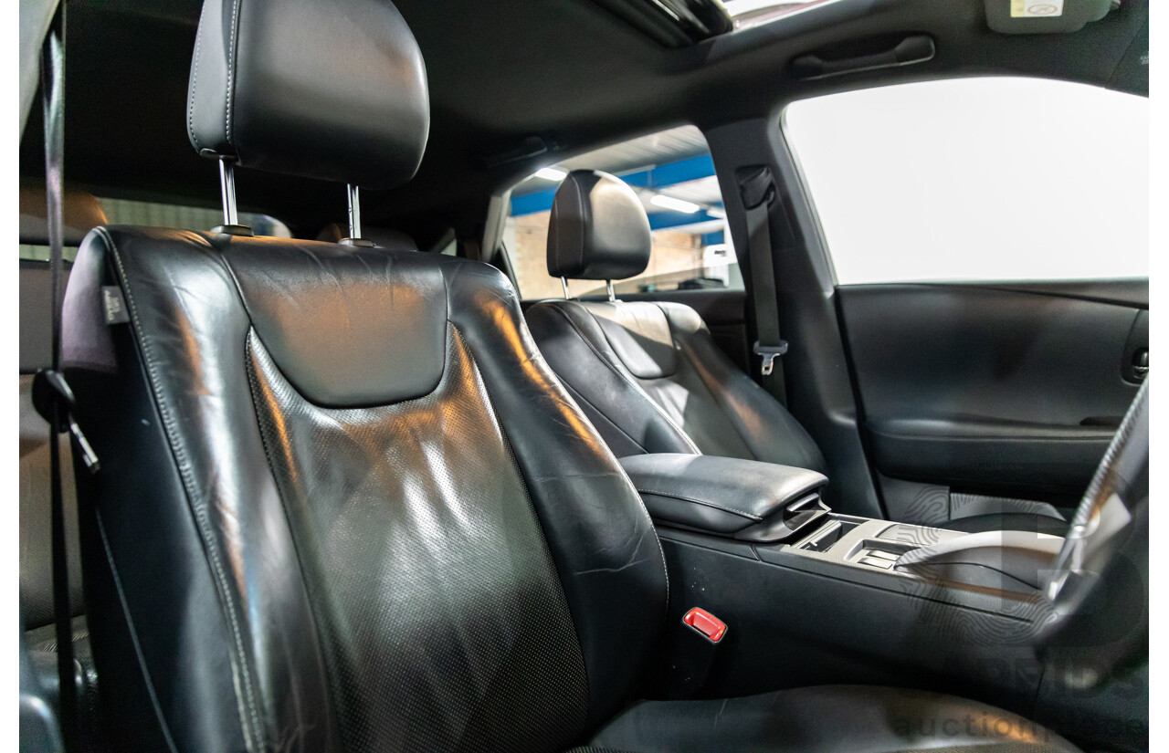 1/2014 Lexus RX350 F-Sport GGL15R MY12 4d Wagon Fire Agate Red Pearl V6 3.5L