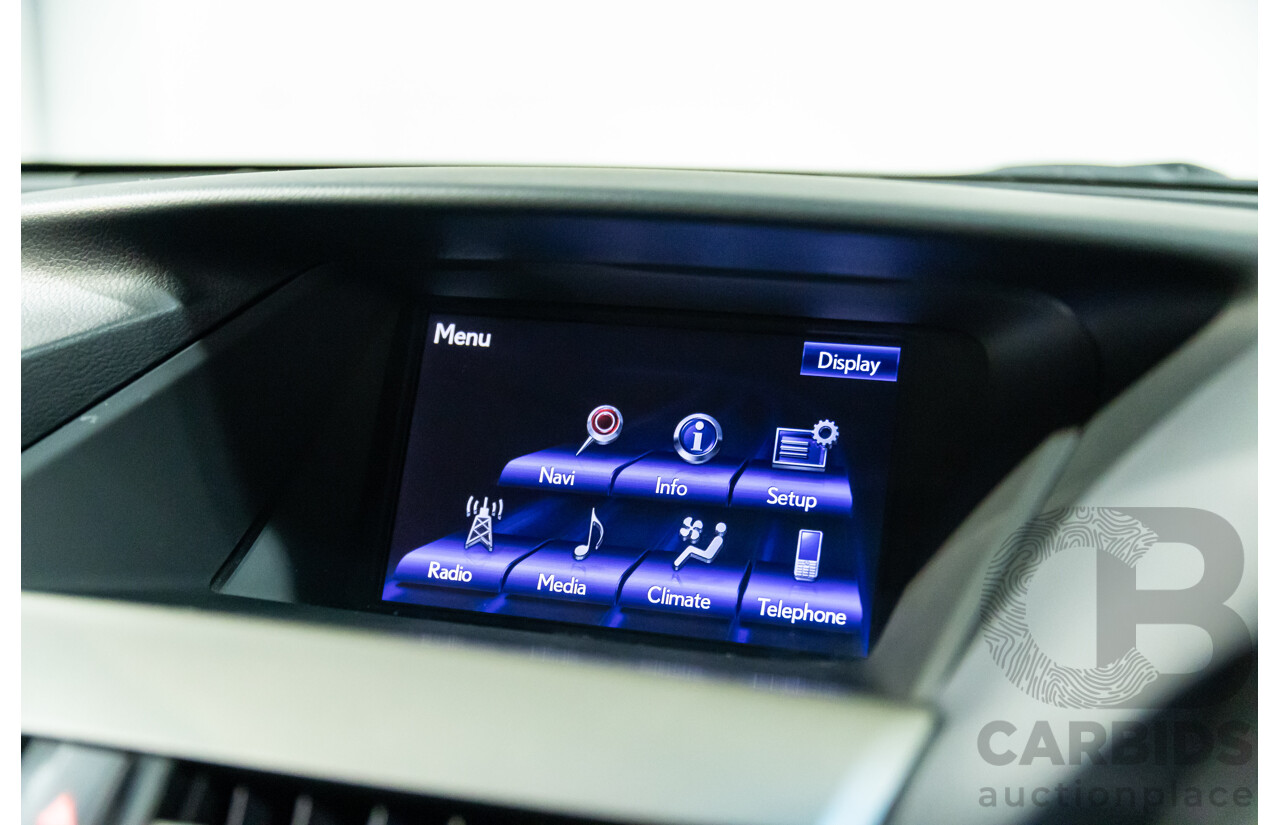 1/2014 Lexus RX350 F-Sport GGL15R MY12 4d Wagon Fire Agate Red Pearl V6 3.5L