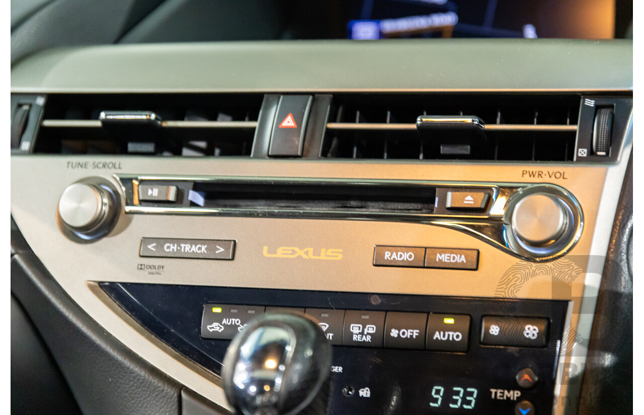 1/2014 Lexus RX350 F-Sport GGL15R MY12 4d Wagon Fire Agate Red Pearl V6 3.5L