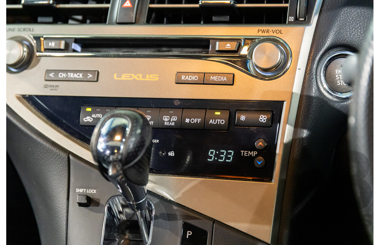 1/2014 Lexus RX350 F-Sport GGL15R MY12 4d Wagon Fire Agate Red Pearl V6 3.5L