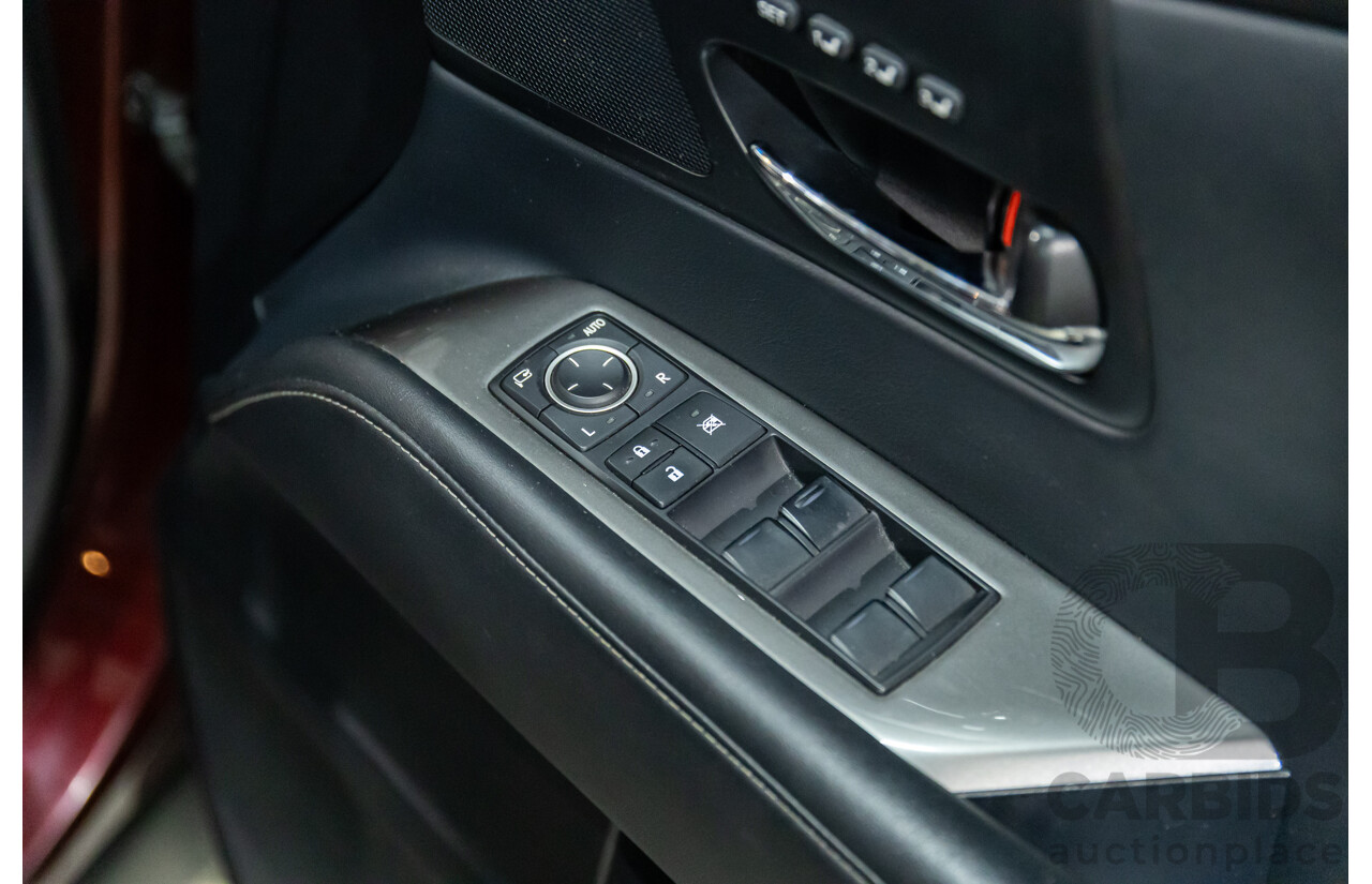 1/2014 Lexus RX350 F-Sport GGL15R MY12 4d Wagon Fire Agate Red Pearl V6 3.5L