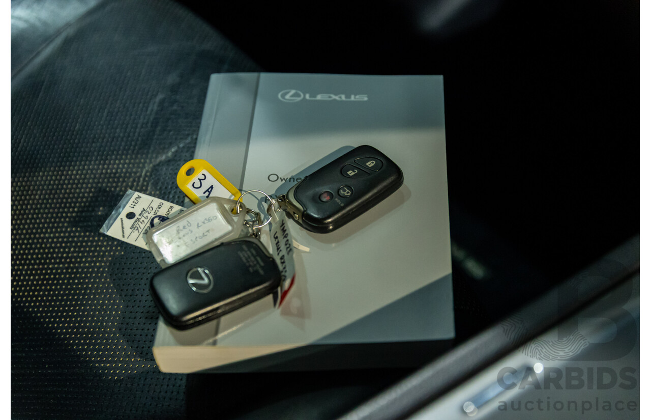 1/2014 Lexus RX350 F-Sport GGL15R MY12 4d Wagon Fire Agate Red Pearl V6 3.5L