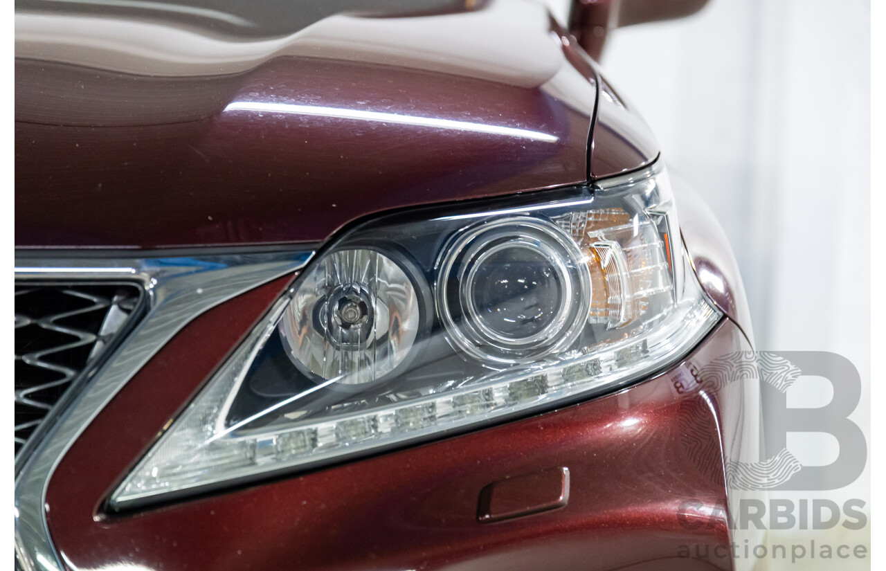 1/2014 Lexus RX350 F-Sport GGL15R MY12 4d Wagon Fire Agate Red Pearl V6 3.5L