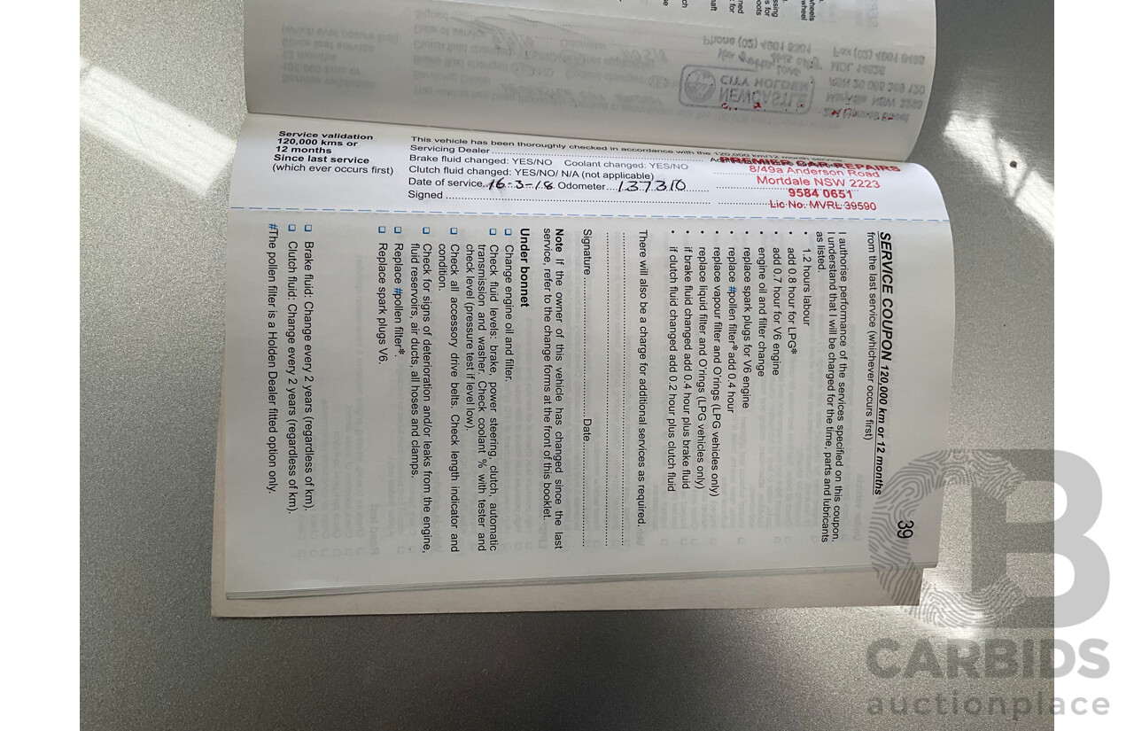 4/2008 Holden Commodore SV6 VE MY08 4d Sedan Silver V6 3.6L