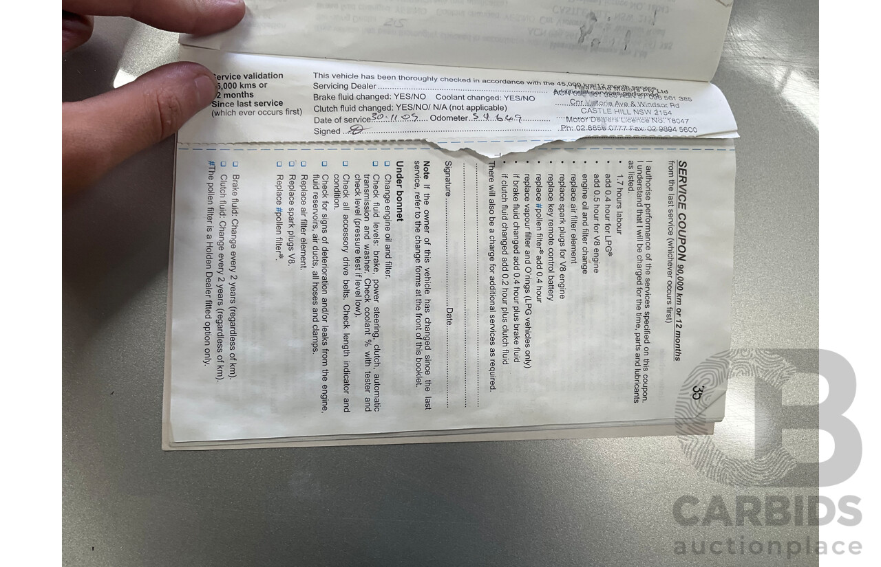 4/2008 Holden Commodore SV6 VE MY08 4d Sedan Silver V6 3.6L