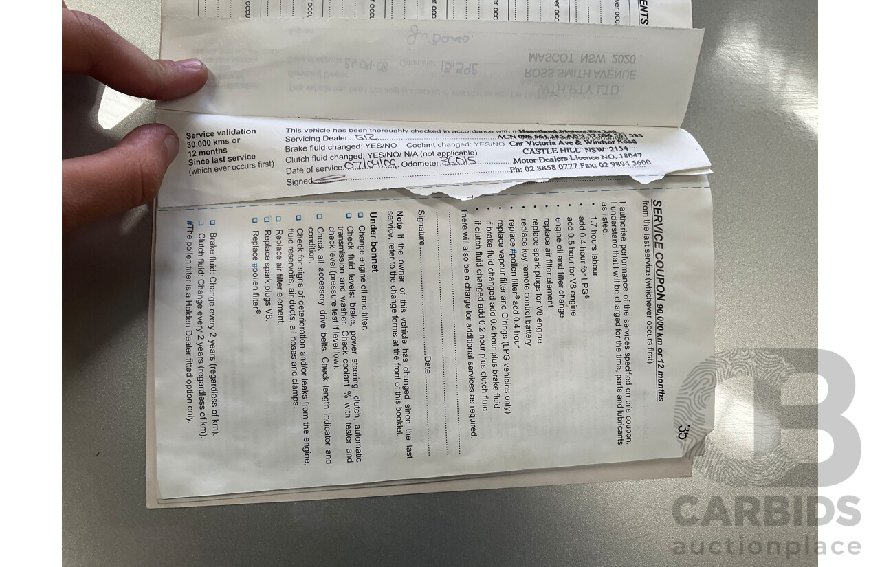 4/2008 Holden Commodore SV6 VE MY08 4d Sedan Silver V6 3.6L