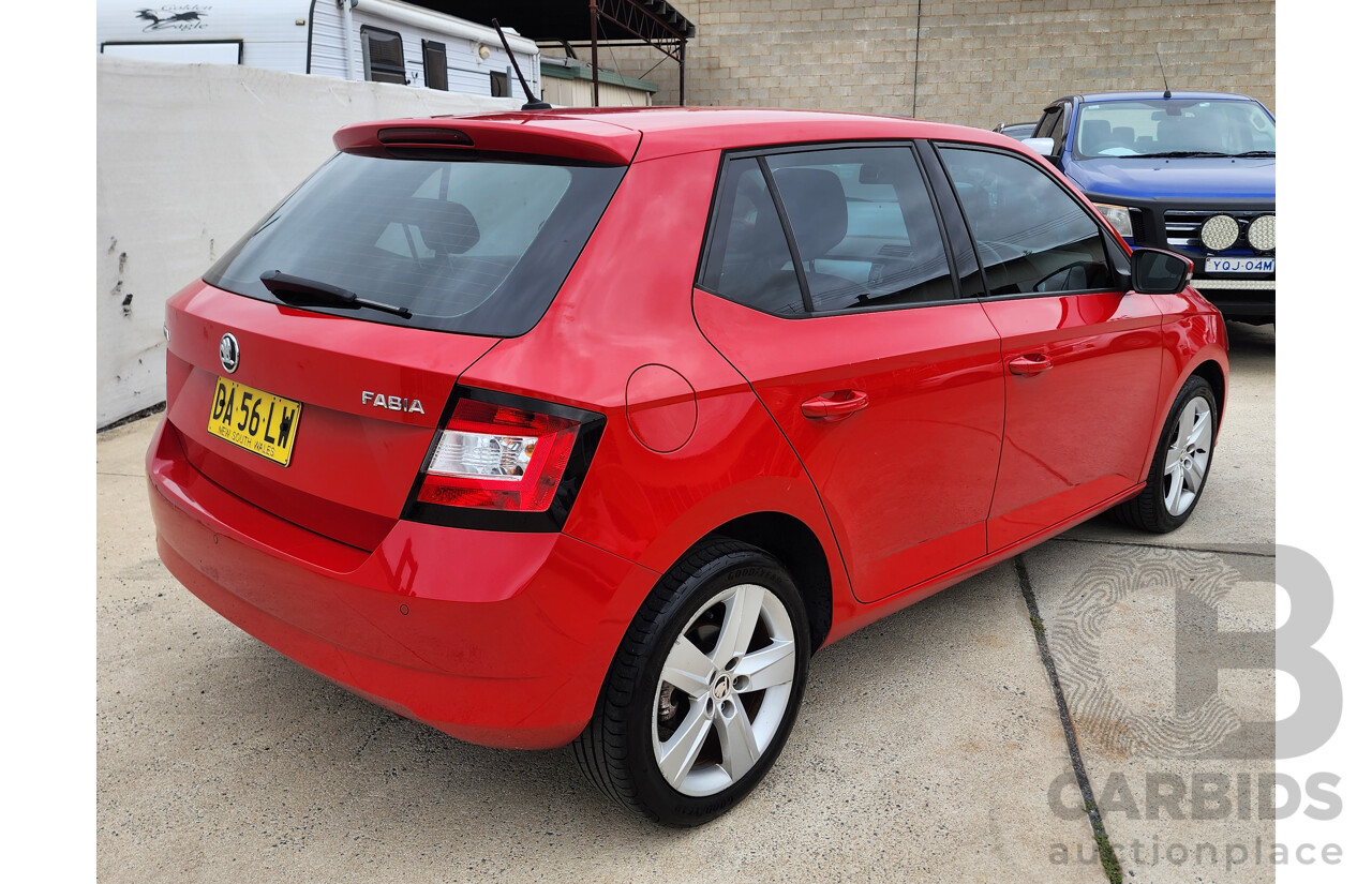 10/2015 Skoda Fabia 66 TSI NJ 5d Hatchback Red 1.2L