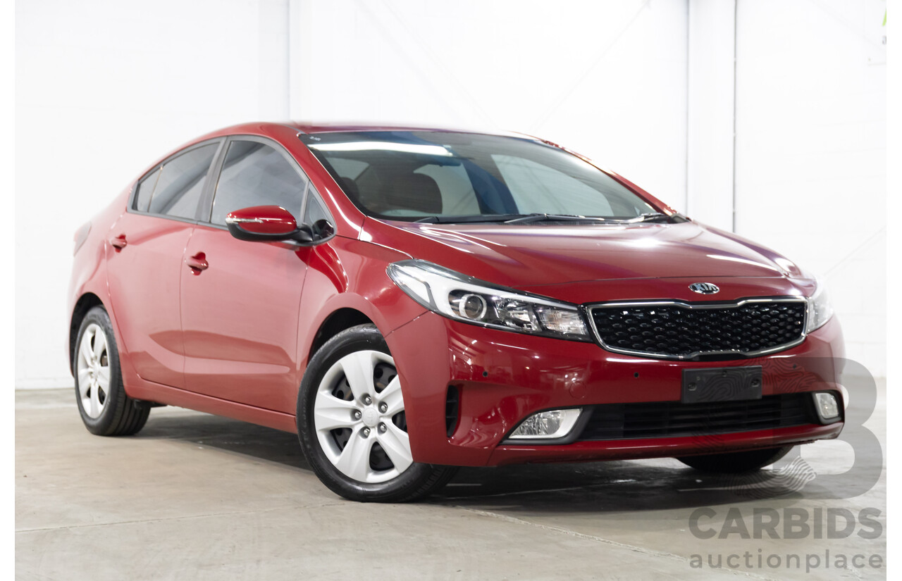 02/2017 Kia Cerato S Premium (FWD) YD MY17 4d Sedan Temptation Red 2.0L