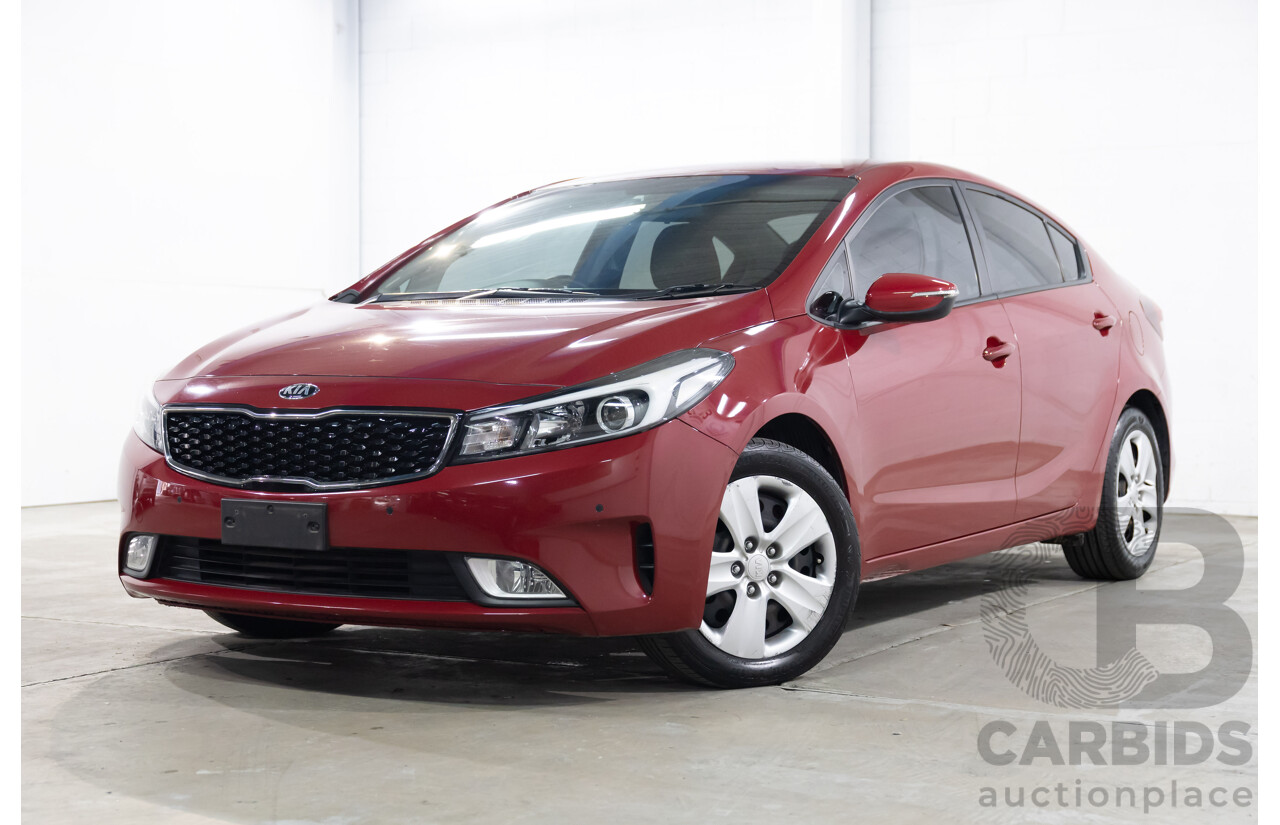 02/2017 Kia Cerato S Premium (FWD) YD MY17 4d Sedan Temptation Red 2.0L