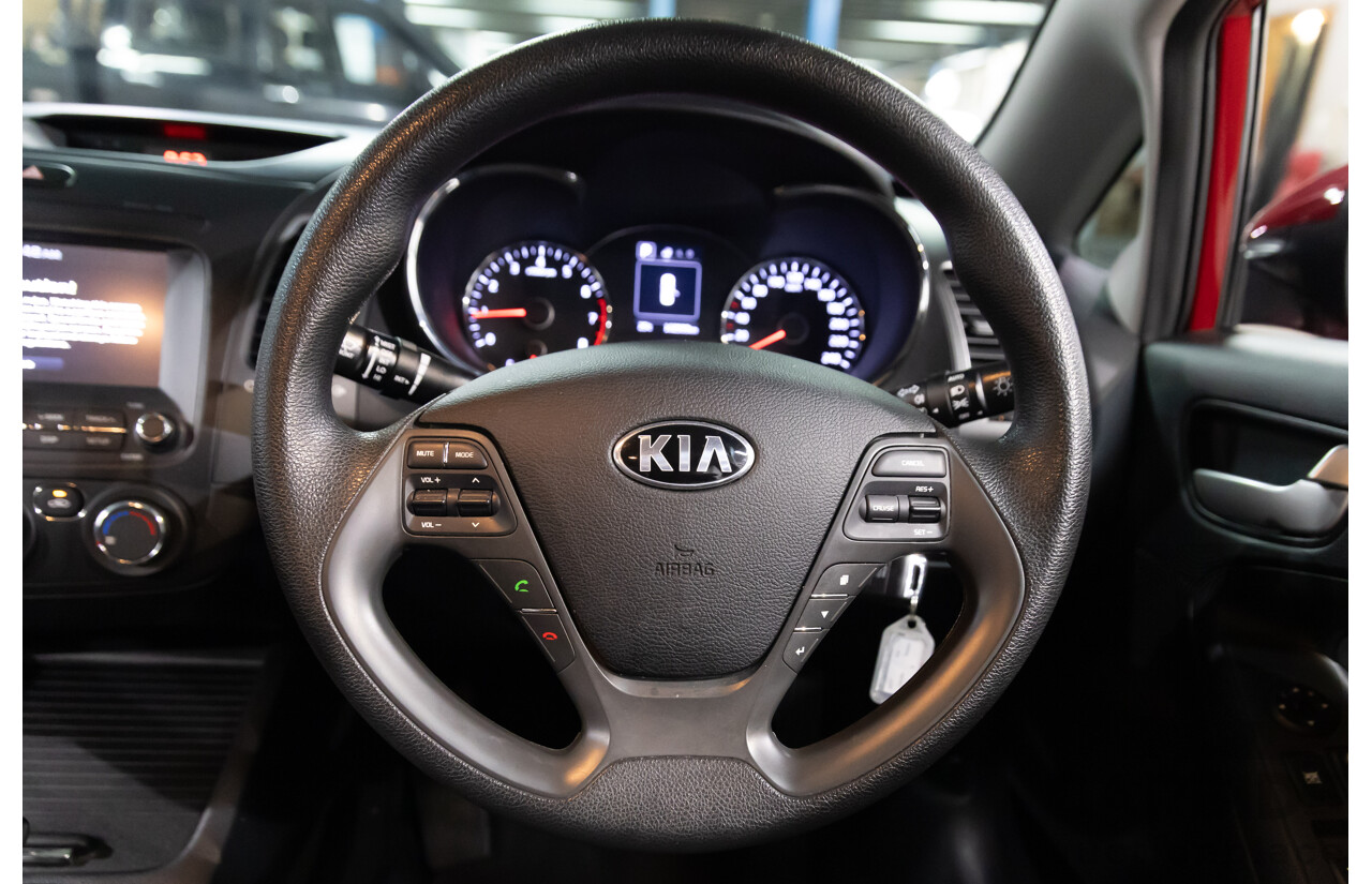 02/2017 Kia Cerato S Premium (FWD) YD MY17 4d Sedan Temptation Red 2.0L