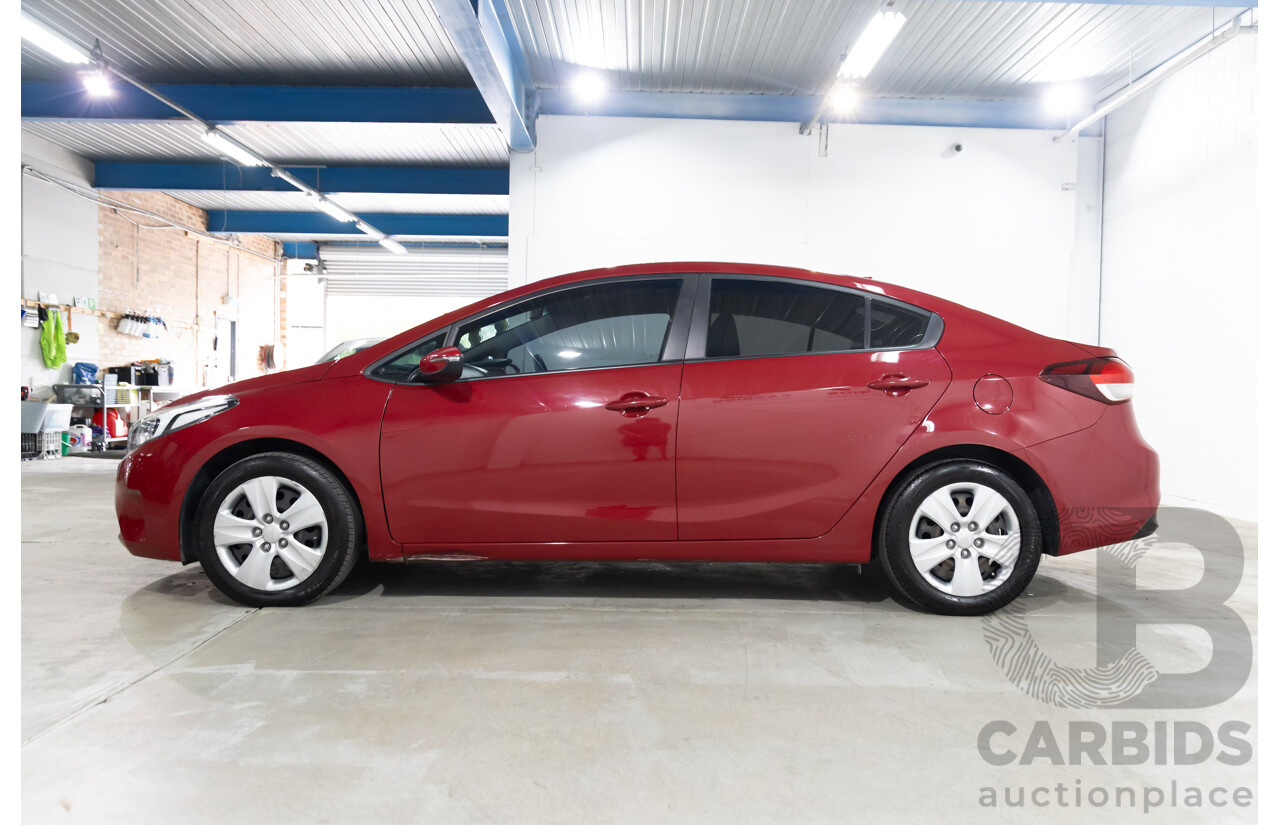 02/2017 Kia Cerato S Premium (FWD) YD MY17 4d Sedan Temptation Red 2.0L