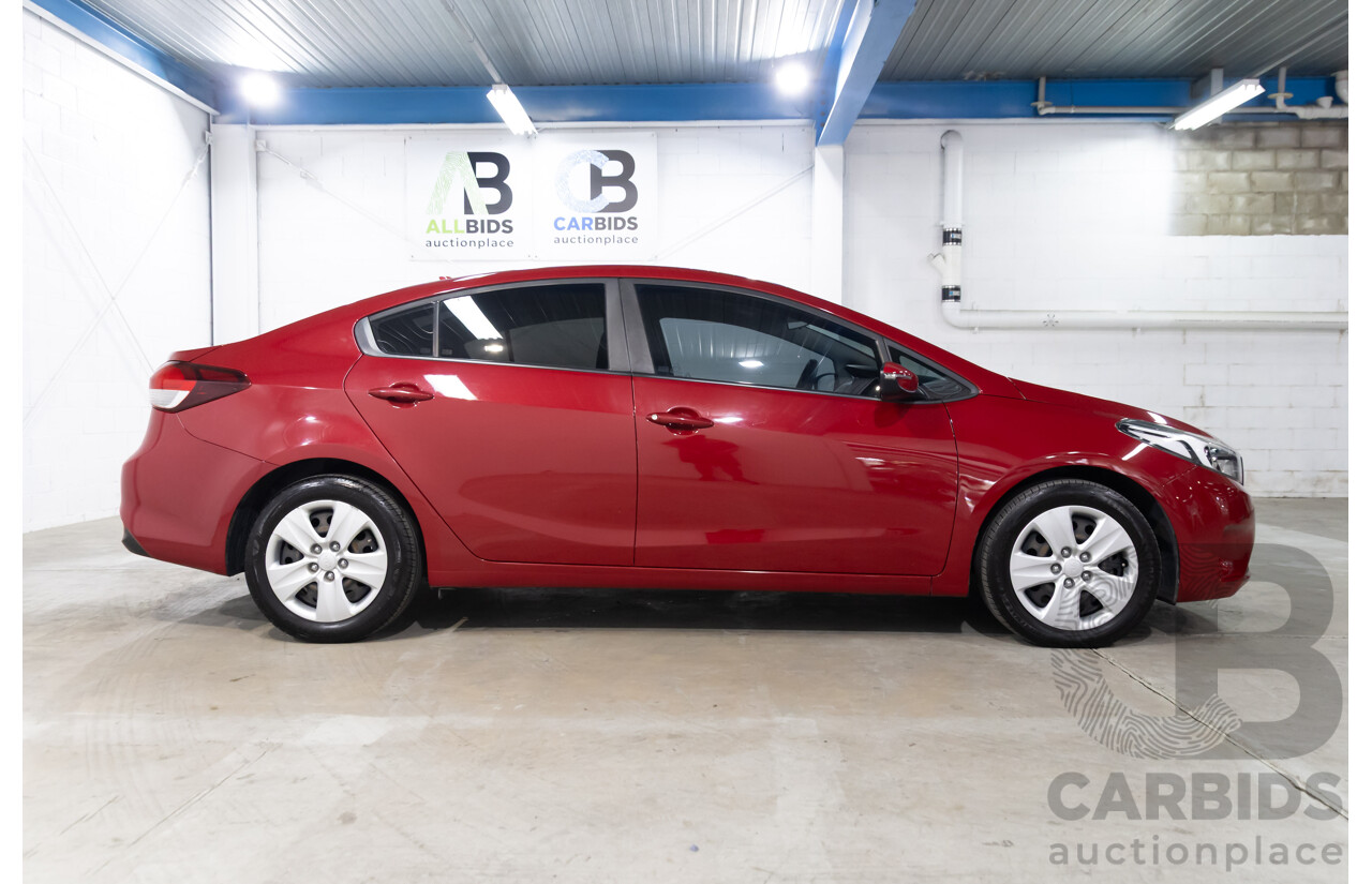 02/2017 Kia Cerato S Premium (FWD) YD MY17 4d Sedan Temptation Red 2.0L
