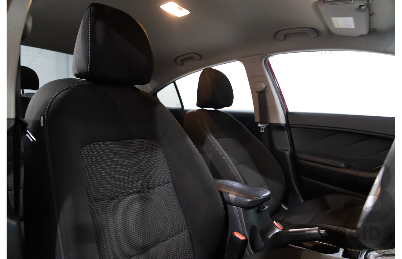 02/2017 Kia Cerato S Premium (FWD) YD MY17 4d Sedan Temptation Red 2.0L