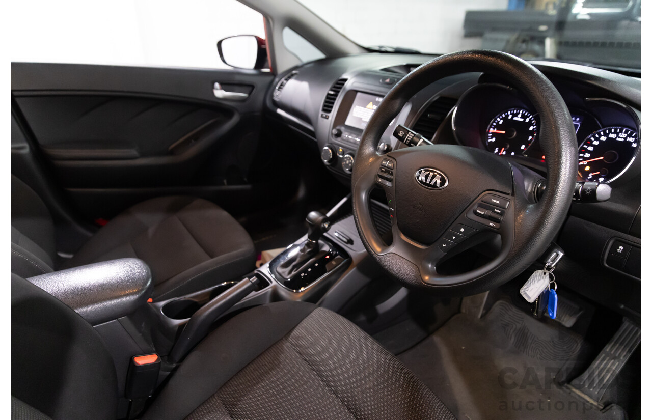 02/2017 Kia Cerato S Premium (FWD) YD MY17 4d Sedan Temptation Red 2.0L