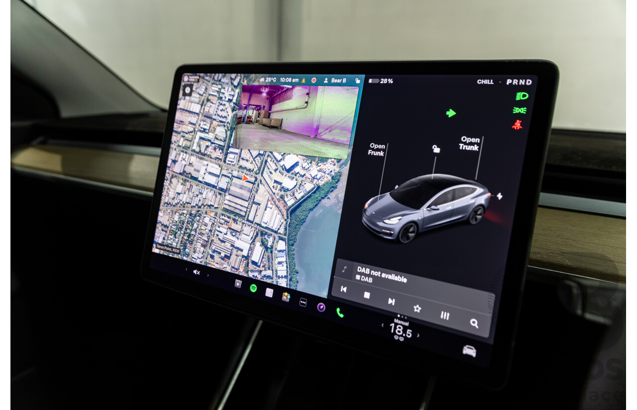 05/2020 Tesla Model 3 E1RB Standard Range (RWD) MY20 5D Sedan Midnight Silver Metallic Electric EV - 190kW