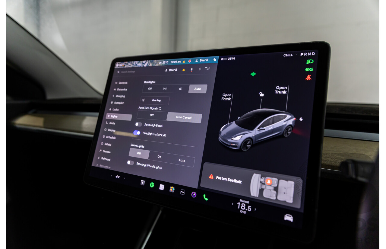 05/2020 Tesla Model 3 E1RB Standard Range (RWD) MY20 5D Sedan Midnight Silver Metallic Electric EV - 190kW