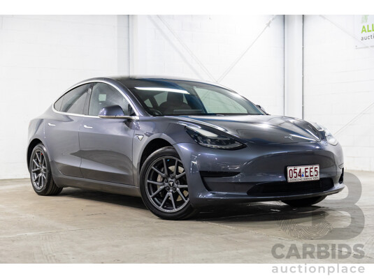 05/2020 Tesla Model 3 E1RB Standard Range (RWD) MY20 5D Sedan Midnight Silver Metallic Electric EV - 190kW