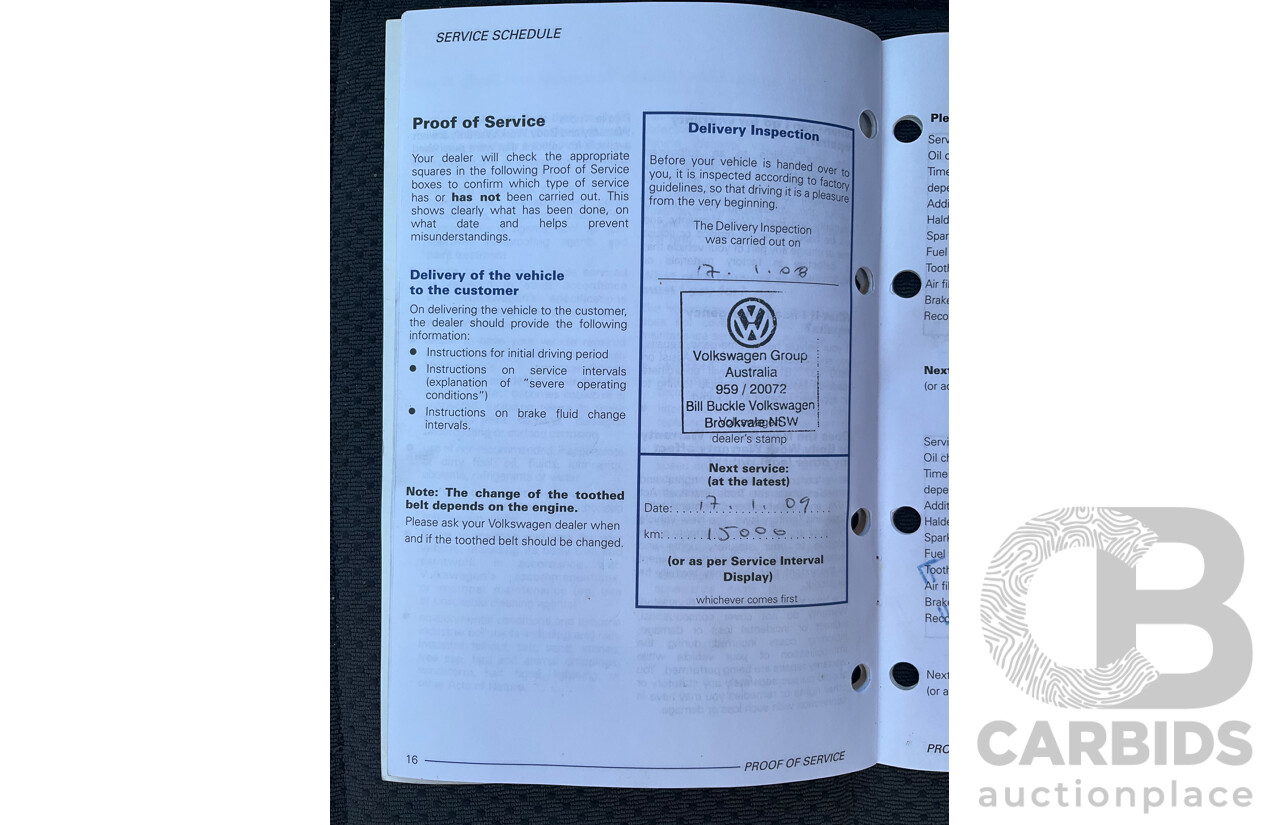 11/2007 Volkswagen Golf 2.0 FSI Comfortline 1K MY08 UPGRADE 5d Hatchback Grey 2.0L