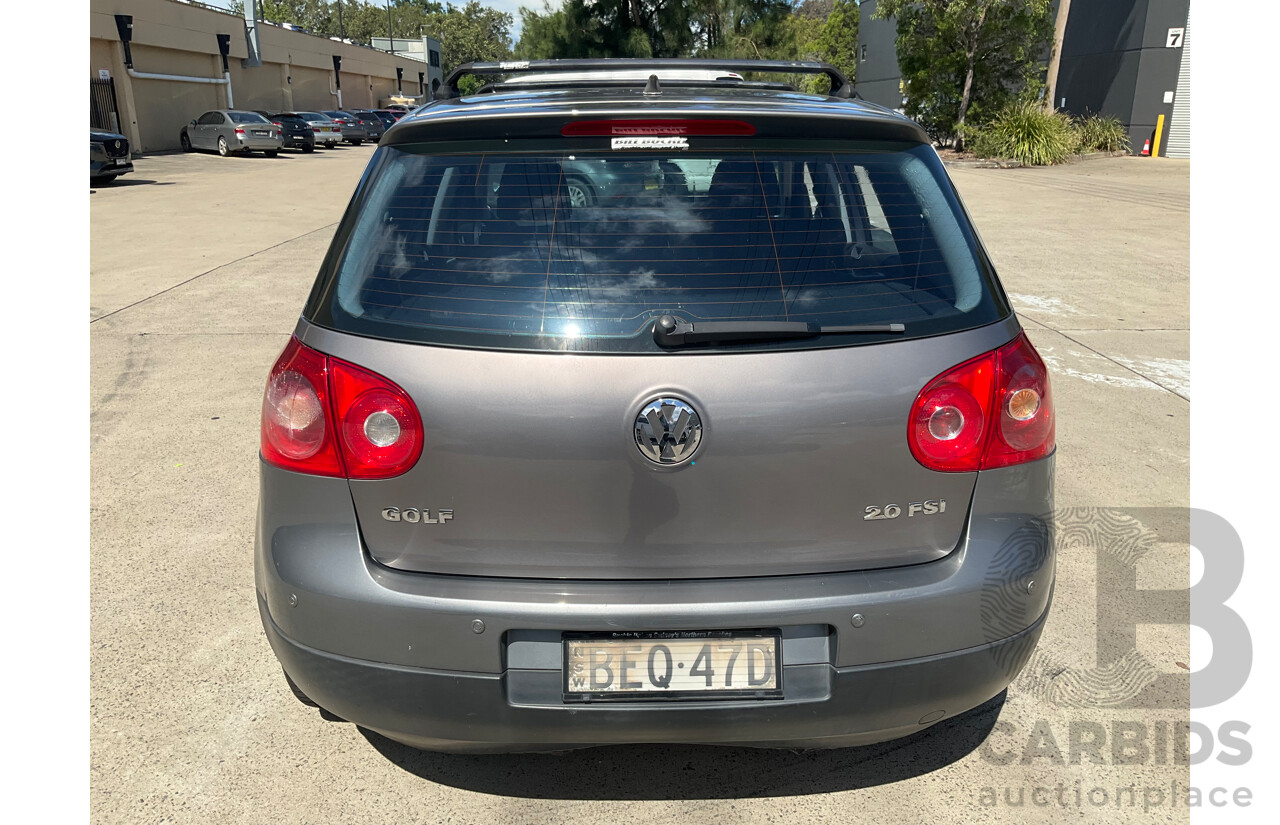 11/2007 Volkswagen Golf 2.0 FSI Comfortline 1K MY08 UPGRADE 5d Hatchback Grey 2.0L