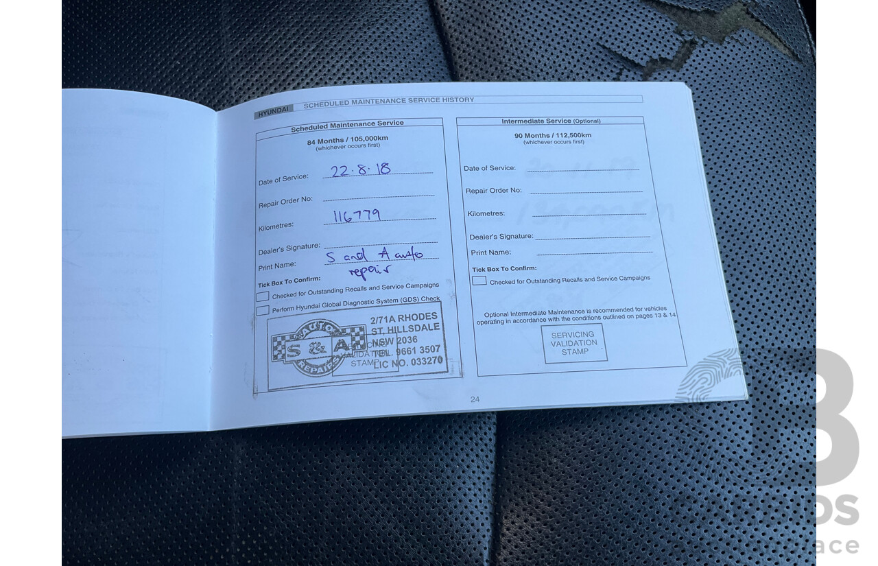 11/2011 Hyundai i45 Elite YF MY11 4d Sedan Red 2.4L