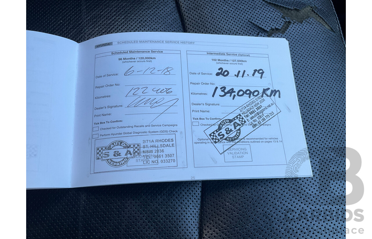 11/2011 Hyundai i45 Elite YF MY11 4d Sedan Red 2.4L