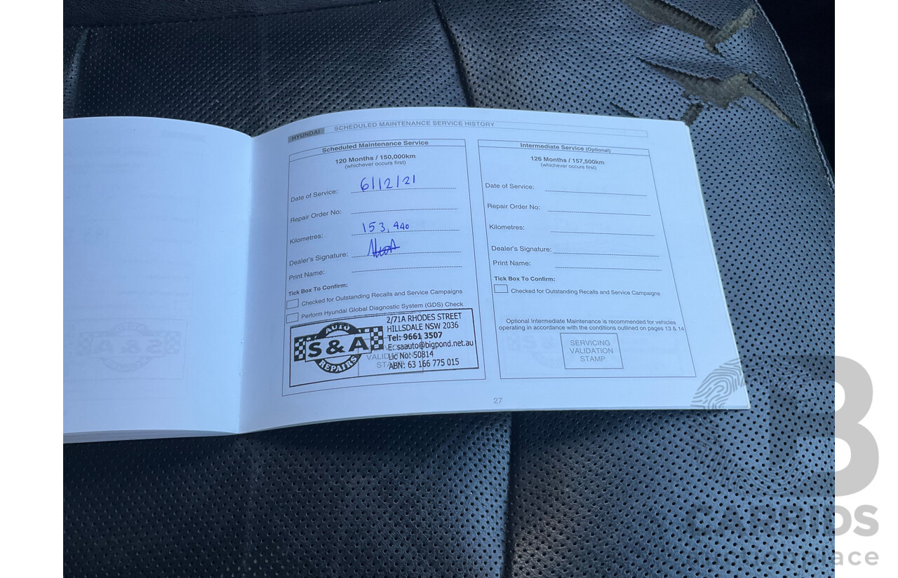 11/2011 Hyundai i45 Elite YF MY11 4d Sedan Red 2.4L