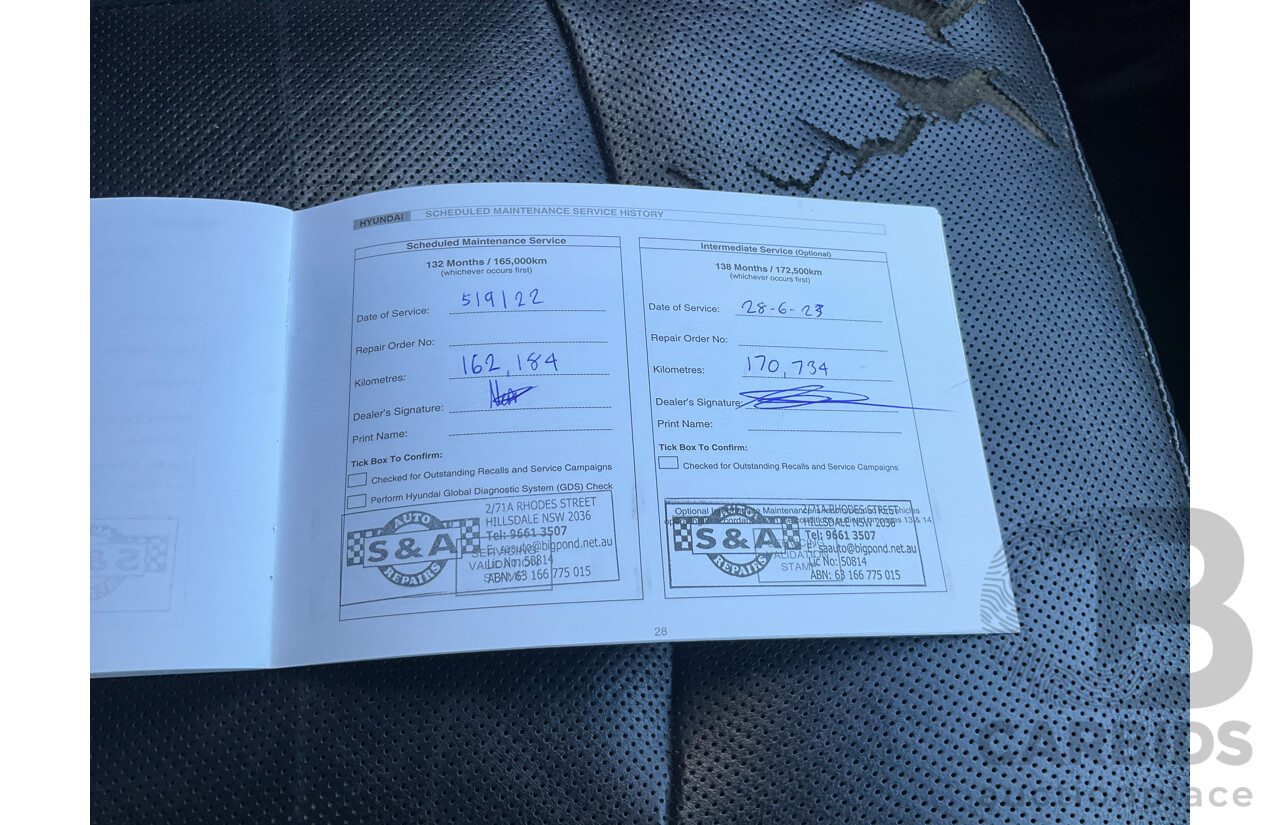 11/2011 Hyundai i45 Elite YF MY11 4d Sedan Red 2.4L