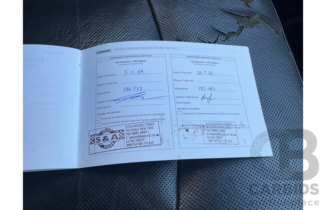 11/2011 Hyundai i45 Elite YF MY11 4d Sedan Red 2.4L