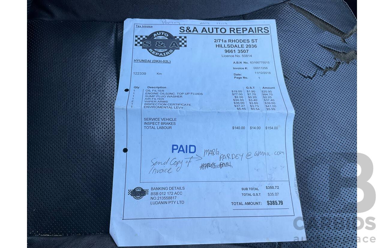 11/2011 Hyundai i45 Elite YF MY11 4d Sedan Red 2.4L