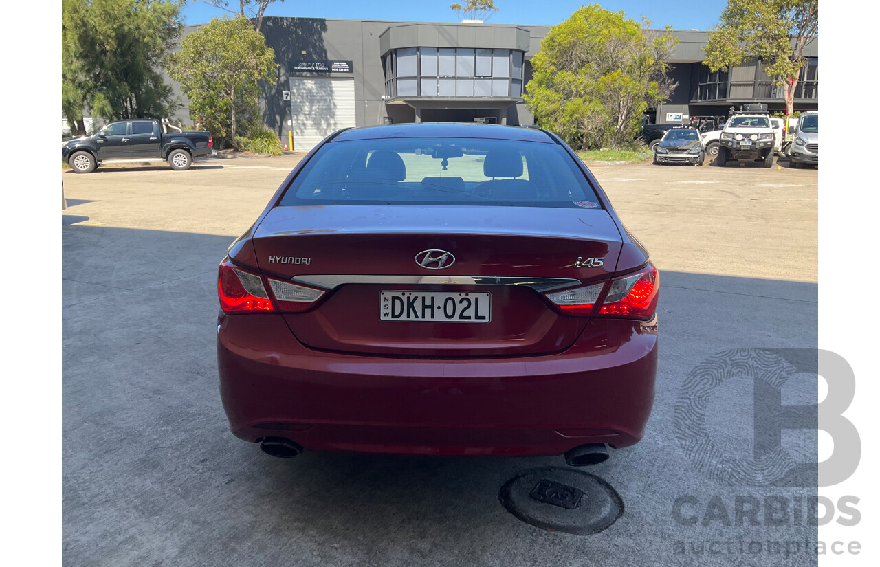 11/2011 Hyundai i45 Elite YF MY11 4d Sedan Red 2.4L