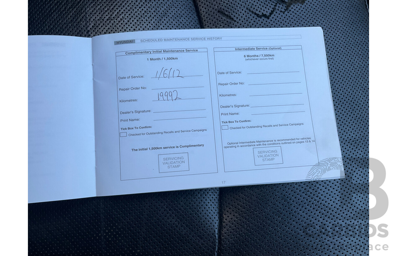 11/2011 Hyundai i45 Elite YF MY11 4d Sedan Red 2.4L