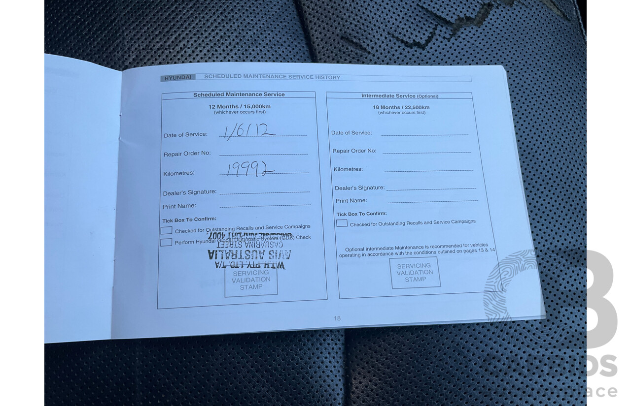 11/2011 Hyundai i45 Elite YF MY11 4d Sedan Red 2.4L