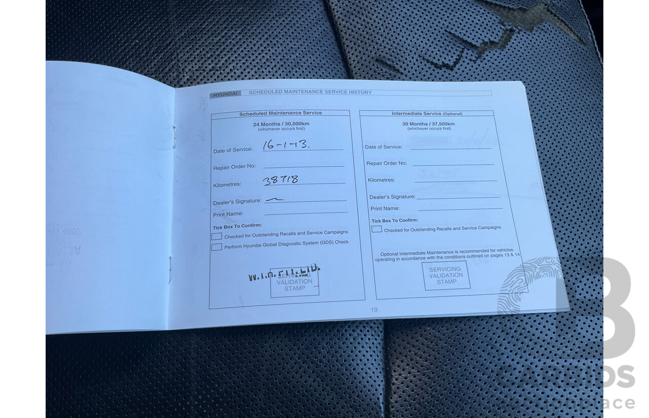 11/2011 Hyundai i45 Elite YF MY11 4d Sedan Red 2.4L