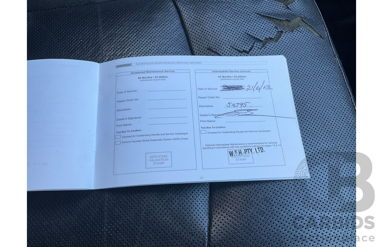 11/2011 Hyundai i45 Elite YF MY11 4d Sedan Red 2.4L