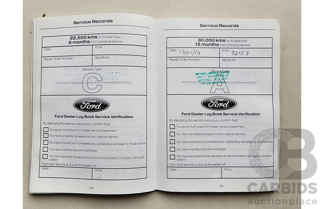 10/2012 Ford Territory Titanium (rwd) SZ 4d Wagon Black 2.7L