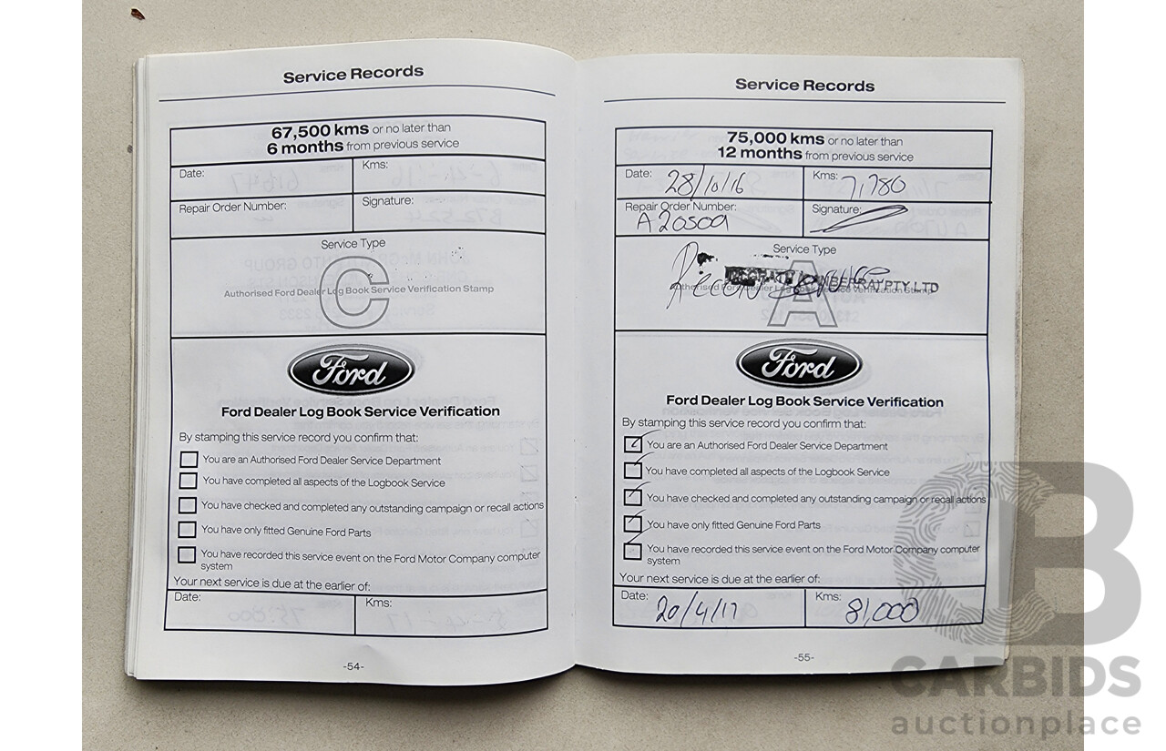 10/2012 Ford Territory Titanium (rwd) SZ 4d Wagon Black 2.7L