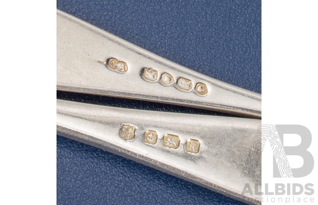 Eleven Antique Silver Forks Including Chawner & Co, London 1865, J Sherwood & Sons, Birmingham 1909