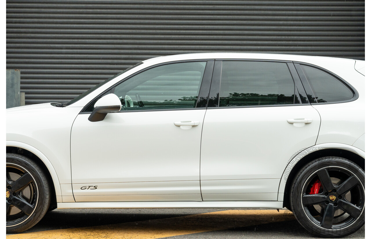 1/2018 Porsche Cayenne GTS (AWD) Series 2 MY18 4d Wagon Carrara White Twin Turbo V6 3.6L