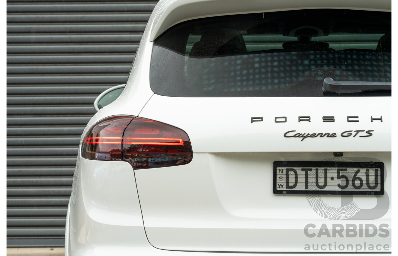 1/2018 Porsche Cayenne GTS (AWD) Series 2 MY18 4d Wagon Carrara White Twin Turbo V6 3.6L