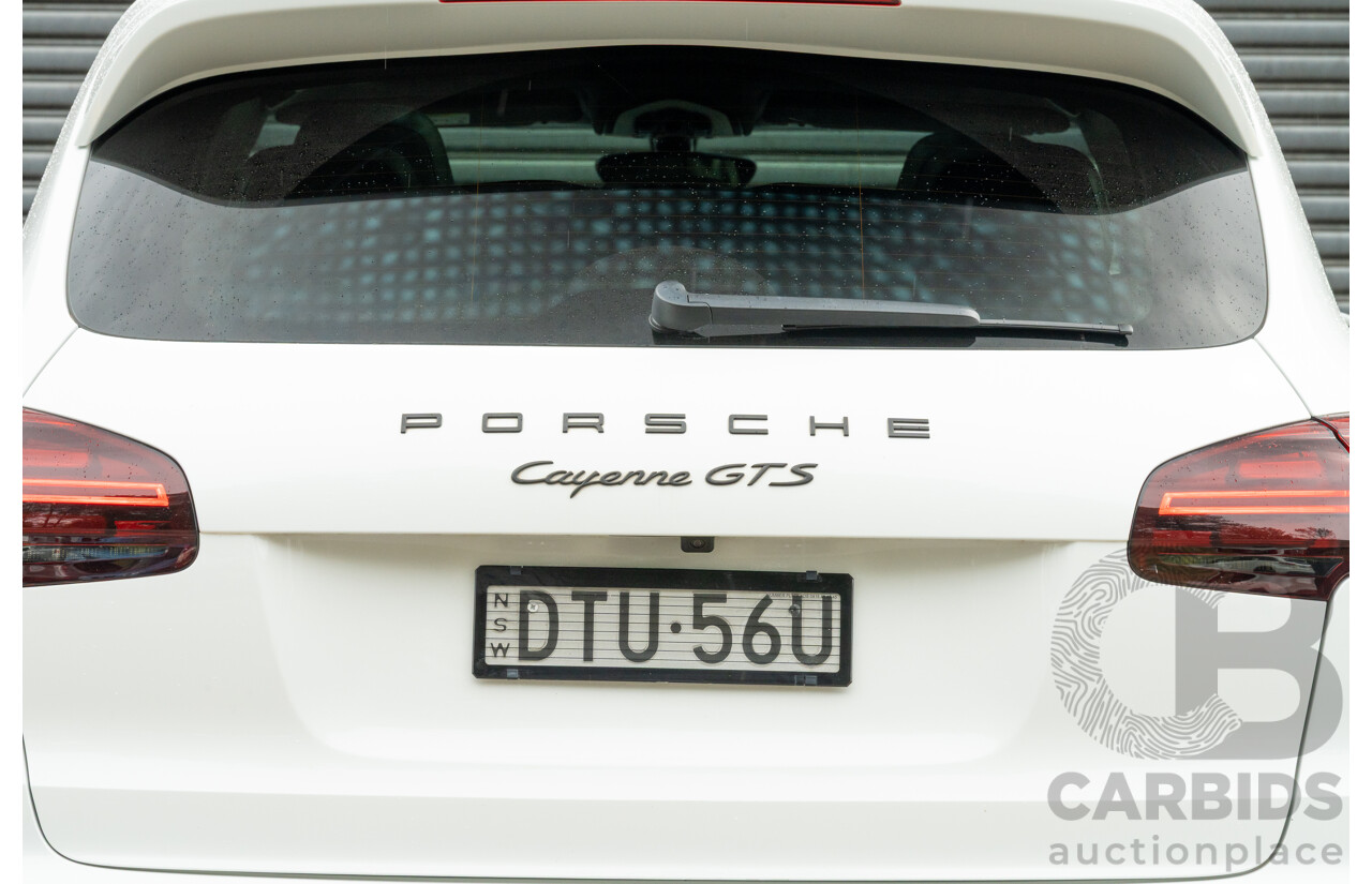 1/2018 Porsche Cayenne GTS (AWD) Series 2 MY18 4d Wagon Carrara White Twin Turbo V6 3.6L