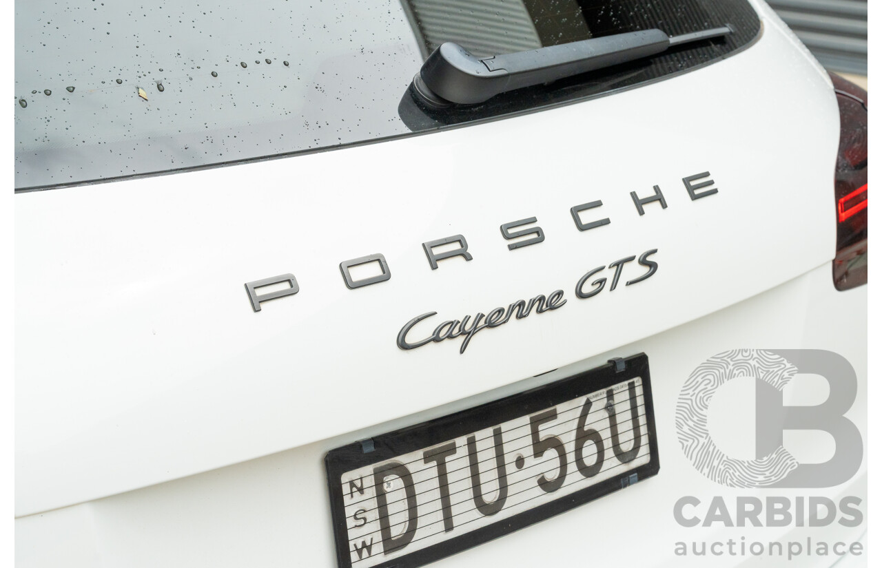 1/2018 Porsche Cayenne GTS (AWD) Series 2 MY18 4d Wagon Carrara White Twin Turbo V6 3.6L